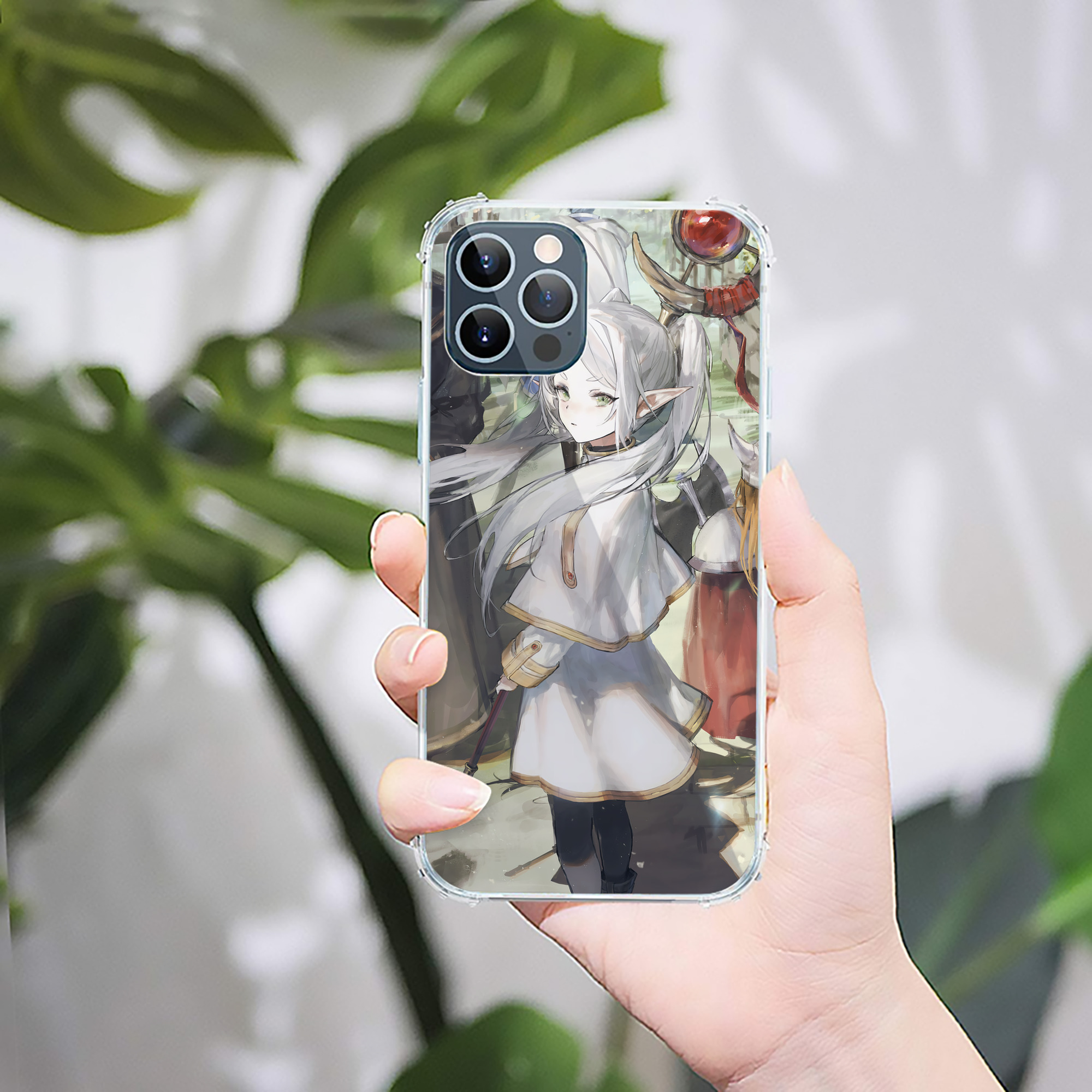 （画像用） 葬送のフリーレン Frieren 【iPhone 12シリーズ対応】透明スマホケース（クリアソフトケース）